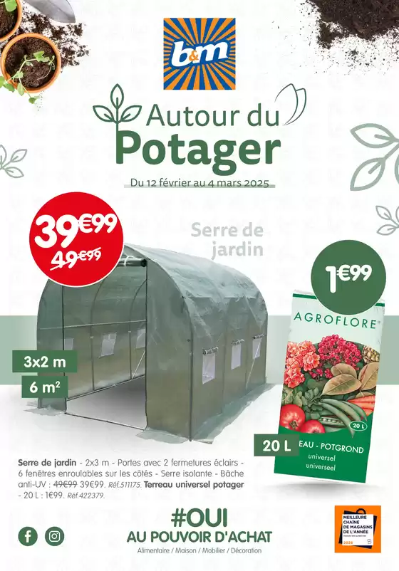 Catalogue B&M à Saint-Bonnet-de-Mure | Autour du potager | 12/02/2025 - 04/03/2025