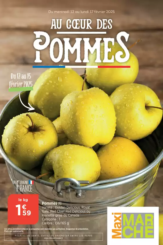 Catalogue Maximarché à Blanzy | AU COEUR DES POMMES | 11/02/2025 - 17/02/2025