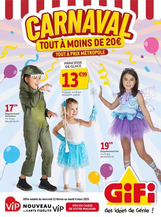 Catalogue Gifi à L'Étrat | Carnaval | 12/02/2025 - 04/03/2025