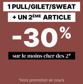 Promos de Mode à Fameck | 1 pull / gilet / sweat acheté = -30% sur le 2ème sur Bonobo | 12/02/2025 - 19/02/2025