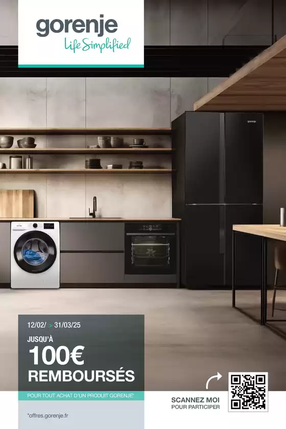 Catalogue Boulanger à Noyelles-Godault | OFFRE Gorenje: jusqu'à 100€ remboursés ! | 12/02/2025 - 31/03/2025