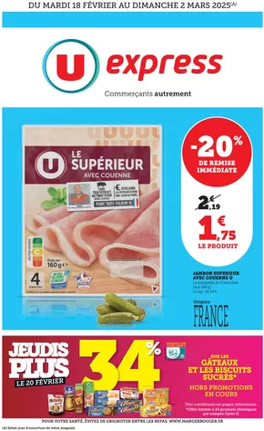 Promos de Supermarchés à Sorbiers (Loire) | Foire petits prix  sur U Express | 18/02/2025 - 02/03/2025