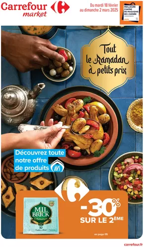 Catalogue Carrefour Market à La Rochelle (Charente Maritime) | TOUT LE RAMADAN À PETIT PRIX | 18/02/2025 - 02/03/2025