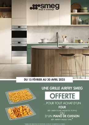 Promos de Multimédia et Electroménager à Lorgues | SMEG vous offre une grille airfry sur Copra | 15/02/2025 - 30/04/2025