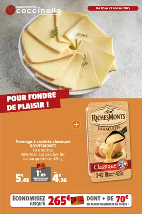 Promos de Supermarchés à Albert | POUR FONDRE DE PLAISIR ! sur Coccinelle Supermarché | 13/02/2025 - 23/02/2025