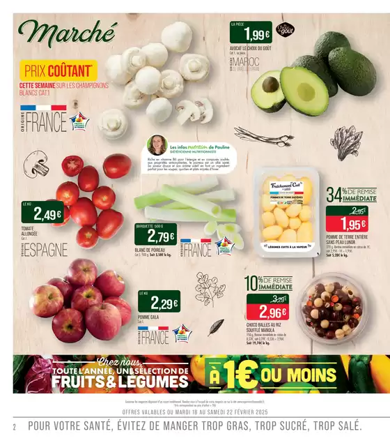 Catalogue Supermarché Match à Wissembourg | C'EST TOUS LES JOURS LE MARCHÉ | 17/02/2025 - 02/03/2025