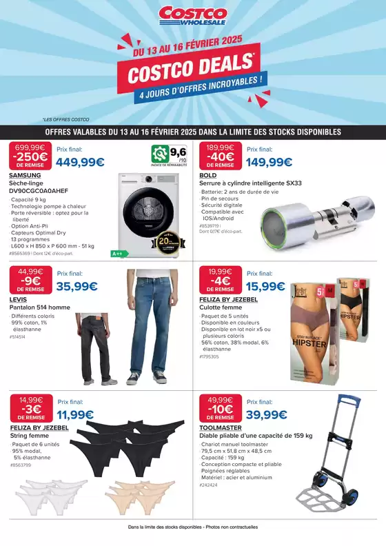 Catalogue Costco à Évry | COSTCO DEALS | 14/02/2025 - 16/02/2025