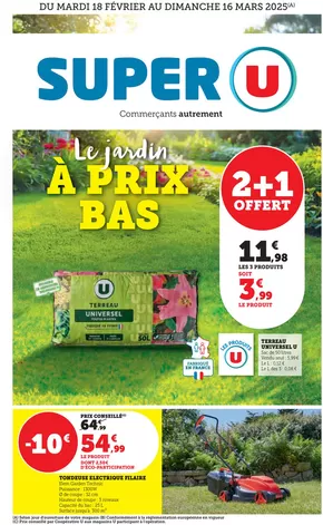 Promos de Jardineries et Animaleries à Chatuzange-le-Goubet | Spécial Jardin sur Super U | 18/02/2025 - 16/03/2025