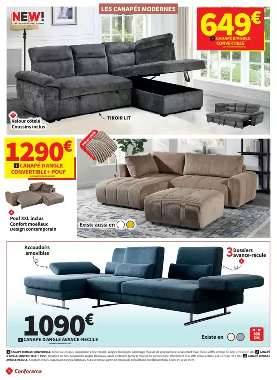 Catalogue Conforama à Thionville | Vous aussi profitez des prix malins ! | 17/02/2025 - 15/03/2025