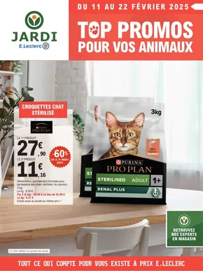 Promos de Jardineries et Animaleries à Tremblay-en-France | Top promos pour vos animaux sur E.Leclerc Jardi | 17/02/2025 - 22/02/2025