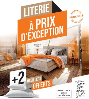 Promos de Meubles et Décoration à Athis-Mons | Literie à prix d'exception sur Gallery Tendances | 17/02/2025 - 22/03/2025