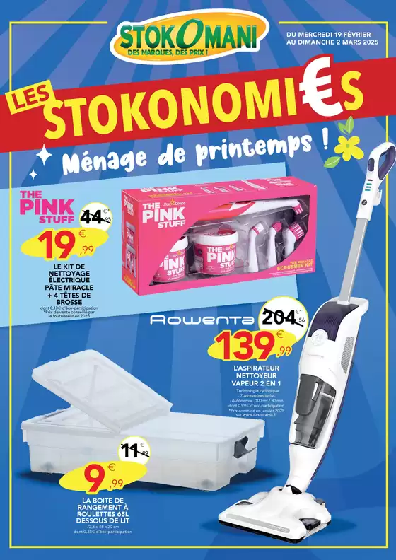 Catalogue Stokomani à Chalon-sur-Saône | Ménage de printemps ! | 17/02/2025 - 02/03/2025