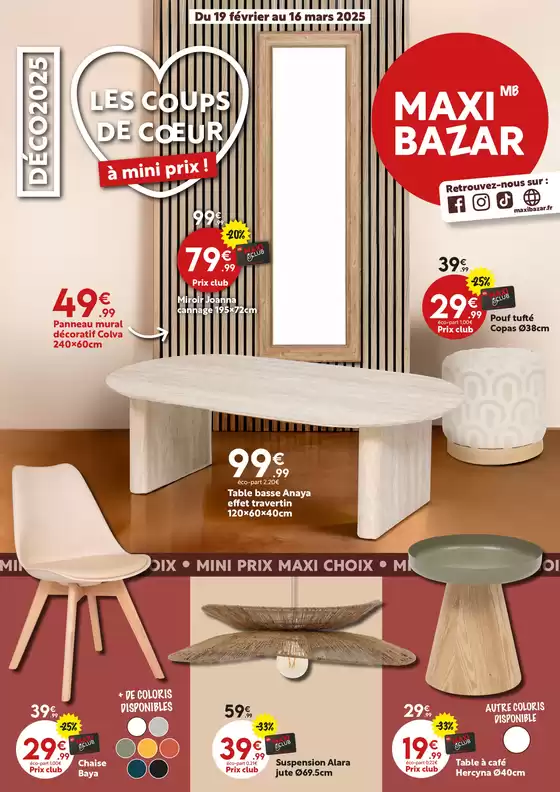 Catalogue Maxi Bazar à Mougins | Mini prix | 18/02/2025 - 16/03/2025