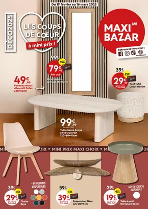 Promos de Bazar et Déstockage à Lillers | Mini prix sur Maxi Bazar | 18/02/2025 - 16/03/2025