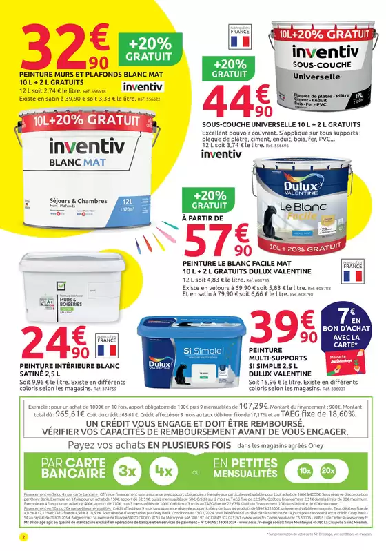 Catalogue Mr Bricolage à Villeneuve-d'Ascq | LE TOP DES AFFAIRES DES 45 ans | 19/02/2025 - 02/03/2025