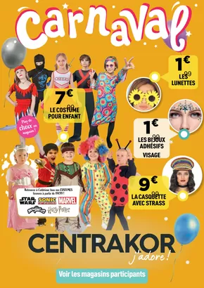 Promos de Meubles et Décoration à Faulquemont | CARNAVAL ! sur Centrakor | 19/02/2025 - 02/03/2025