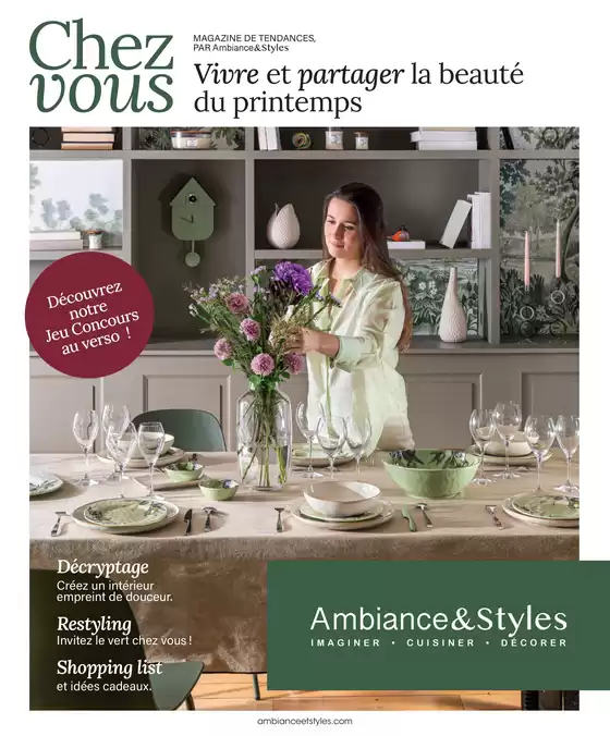 Catalogue Ambiance & Styles à Beauvais | Vivre et partager la beauté du printemps | 20/02/2025 - 31/05/2025