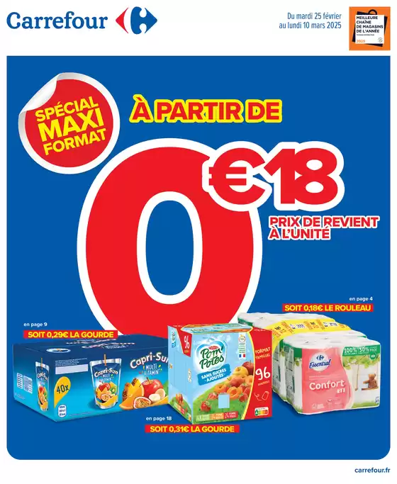 Catalogue Carrefour Contact à Thionville | SPÉCIAL MAXI FORMAT | 25/02/2025 - 10/03/2025