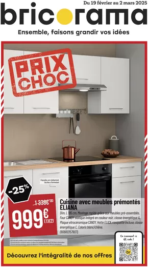 Promos de Bricolage à Montigny-le-Bretonneux | Prix Choc sur Bricorama | 20/02/2025 - 02/03/2025