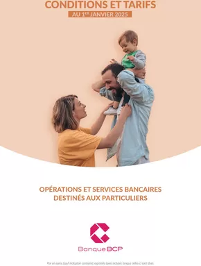 Promos de Banques et Assurances à Bry-sur-Marne | OPÉRATIONS ET SERVICES BANCAIRES DESTINÉS AUX PARTICULIERS sur Banque BCP | 21/02/2025 - 30/06/2025