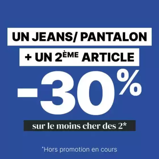 Catalogue Bonobo à Châteauroux | pantalon + un 2ème article = -30% sur le moins cher des 2 | 21/02/2025 - 28/02/2025