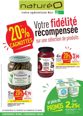 Promos de Magasins Bio à Orgeval (Yvelines) | Votre fidélité récompensée sur une sélection de produits sur NaturéO | 25/02/2025 - 23/03/2025