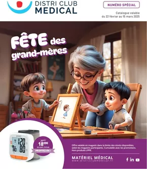 Promos de Santé et Opticiens à Villebarou | FÊTE des grand-mères sur Distri Club Médical | 24/02/2025 - 15/03/2025