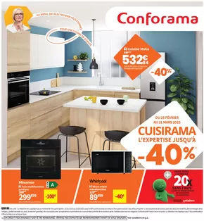 Promos de Meubles et Décoration à Prouvy | Cuisirama sur Conforama | 25/02/2025 - 31/03/2025