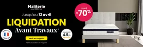 Promos de Meubles et Décoration à Saint-Péray | Liquidation avant travaux sur Ma Literie | 25/02/2025 - 12/04/2025