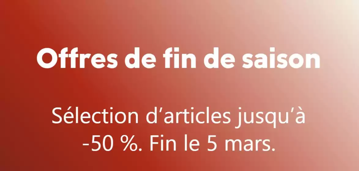 Catalogue Columbia à Juvignac | Offres de fin de saison. Achetez vos favoris jusqu’à -50 %. | 25/02/2025 - 22/03/2025