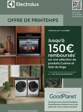 Catalogue Pulsat à Narbonne | ELECTROLUX OFFRE DE PRINTEMPS | 25/02/2025 - 01/04/2025