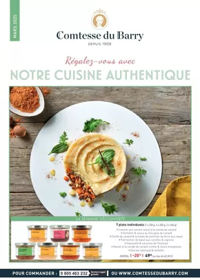 Promos de Restaurants à Saint-Apollinaire (Côte d'or) | Catalogue Mars 2025 sur Comtesse du Barry | 01/03/2025 - 31/03/2025