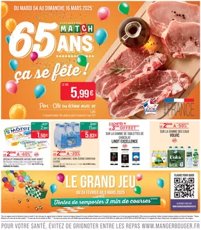 Catalogue Supermarché Match à Wasselonne | 65 ANS ça se fête ! | 03/03/2025 - 16/03/2025