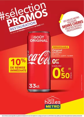 Promos de Supermarchés à Voglans | Metro Sélection promos Restauration sur Metro | 28/02/2025 - 26/03/2025