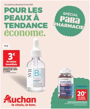 Catalogue Auchan Hypermarché à Serris | Pour les peaux à tendance économe | 04/03/2025 - 23/03/2025