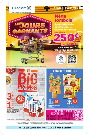 Promos de Supermarchés à Nœux-les-Mines | TRAFIC POUVOIR ACHAT 3 - MIXTE sur E.Leclerc | 04/03/2025 - 15/03/2025