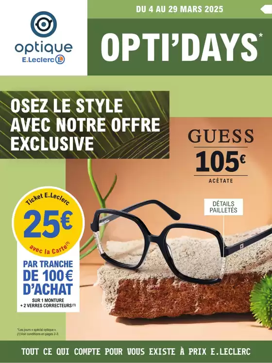 Catalogue E.Leclerc Optique à Versailles | Optidays Printemps | 04/03/2025 - 29/03/2025