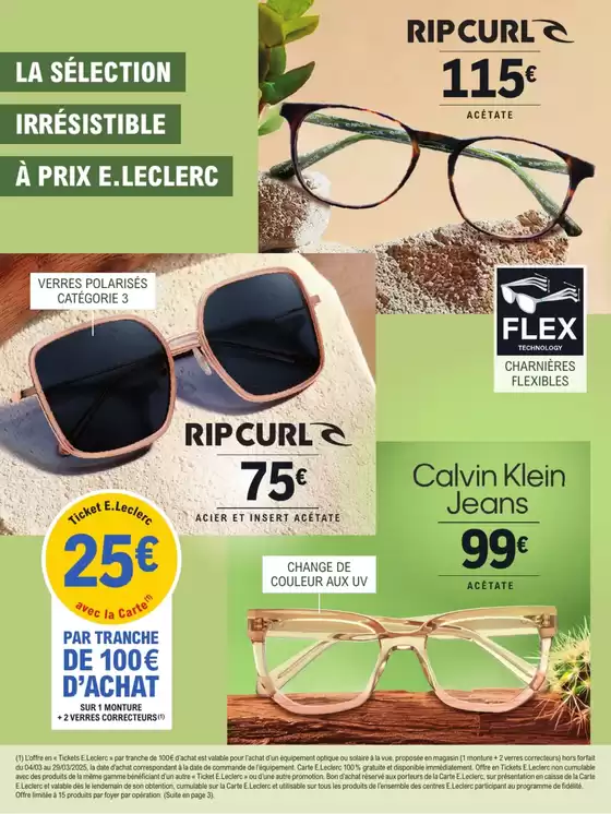 Catalogue E.Leclerc Optique à Versailles | Optidays Printemps | 04/03/2025 - 29/03/2025