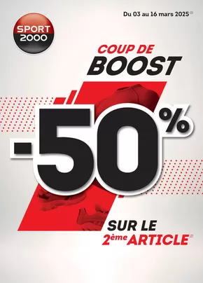 Promos de Sport à Bailleul (Nord) | COUP DE BOOST sur Sport 2000 | 03/03/2025 - 16/03/2025