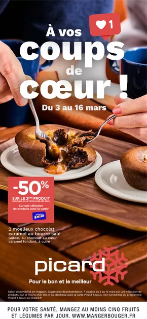 Promos de Supermarchés à Saint-Maximin (Oise) | A vos coup de coeur sur Picard | 03/03/2025 - 16/03/2025