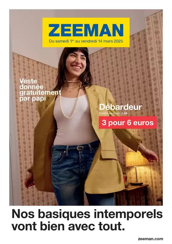 Catalogue Zeeman à Marseille | Nos basiques intemporels vont bien avec tout. | 03/03/2025 - 14/03/2025