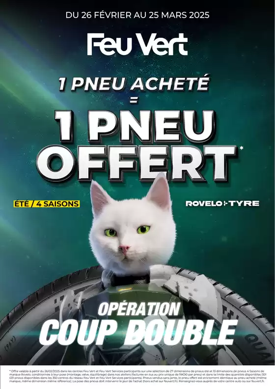 Catalogue Feu Vert à Cagnes-sur-Mer | Feu Vert - Opération Coup Double Franchise | 03/03/2025 - 25/03/2025