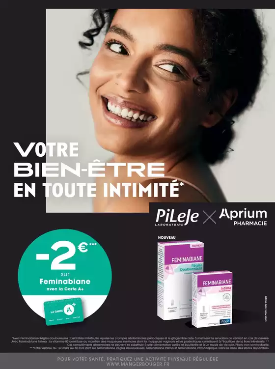 Catalogue Aprium Pharmacie à Saint-Cyr-sur-Mer | VOTRE BIEN-ÊTRE EN TOUTE INTIMITÉ | 03/03/2025 - 30/04/2025