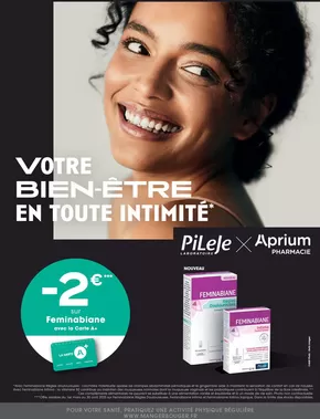 Promos de Santé et Opticiens à Pamiers | VOTRE BIEN-ÊTRE EN TOUTE INTIMITÉ sur Aprium Pharmacie | 03/03/2025 - 30/04/2025