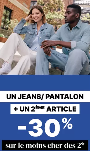 Promos de Mode à Guer | Un jeans/pantalon + un 2ème article = -30% sur le moins cher des 2 sur Bonobo | 03/03/2025 - 17/03/2025