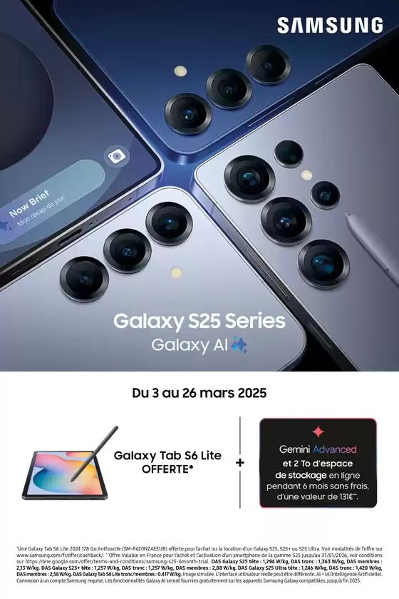 Catalogue Pulsat à Rodez | Galaxy Tab S6 Lite offerte | 03/03/2025 - 26/03/2025