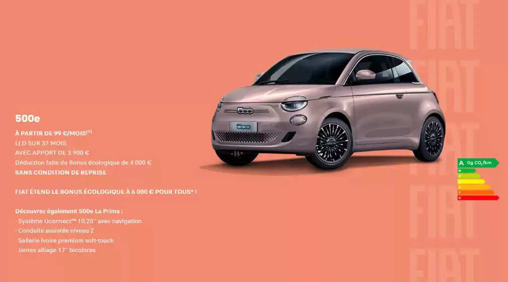 Catalogue Fiat à Sedan | FIAT ÉTEND LE BONUS ÉCOLOGIQUE À 6 000 € POUR TOUS* ! | 03/03/2025 - 31/03/2025