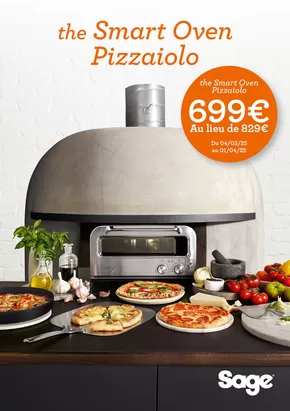 Promos de Multimédia et Electroménager à Sébazac-Concourès | SAGE PROMO SMART OVEN PIZZAIOLO sur Group Digital | 04/03/2025 - 01/04/2025