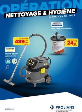 Promos de Services à Saint-Cloud | Opération nettoyage et hygiène sur Prolians | 04/03/2025 - 30/04/2025