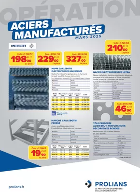 Catalogue Prolians à Boé | Opération Aciers Manufacturés  | 04/03/2025 - 31/03/2025